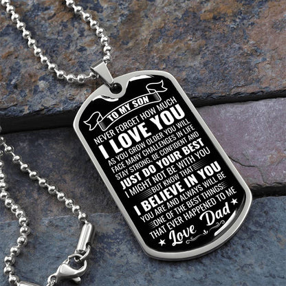 Son - Just Do Your Best - Love Dad -  INCLUDES FREE SHIPPING