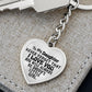 Daddy's Little Girl - Heart Keychain