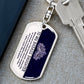 My Badass Daughter - Dog Tag KeyChain - INCLUDES FREE SHIPPING