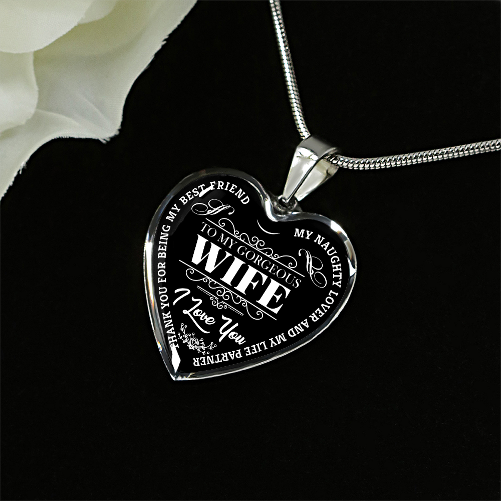 To My Gorgeous Wife - Black