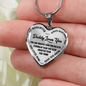 Daddy Loves You - Heart Necklace - INCLUDES FREE SHIPPING