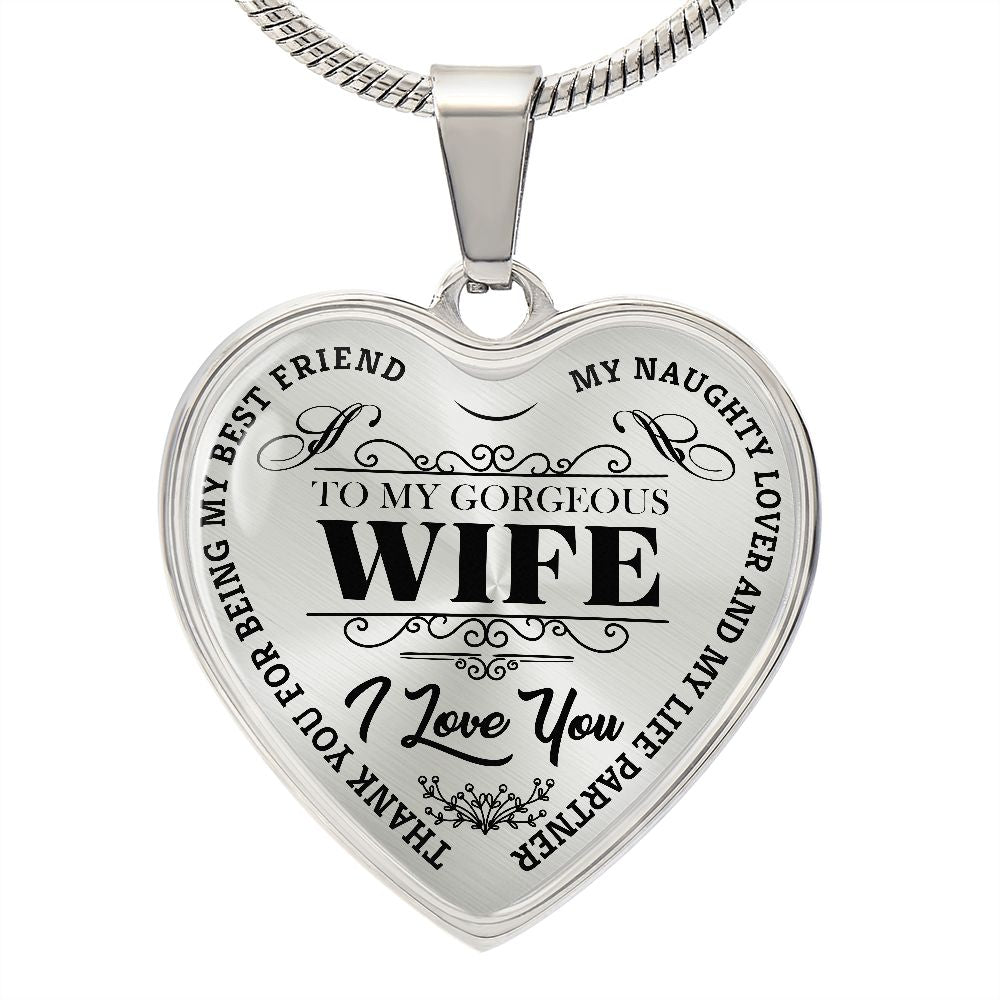 To My Gorgeous Wife - Black Text