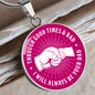Through Good Times & Bad - Dark Pink Necklace