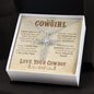 To My Cowgirl - CZ Cross Necklace
