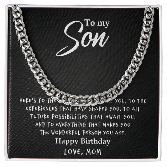 Son - Wonderful Person - Cuban Link Chain