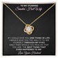 To My Stunning - Smokin Hot Wife - Love Knot Necklace - INCLUDES FREE SHIPPING