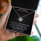 To My Stunning - Smokin Hot Wife - Love Knot Necklace - INCLUDES FREE SHIPPING