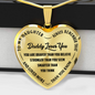 Daughter - Daddy Loves You - Heart Necklace - INCLUDES FREE SHIPPING